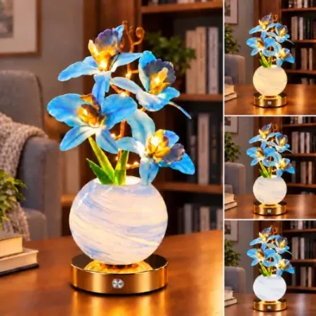 EliteAir Orchid Flower Table Lamp
