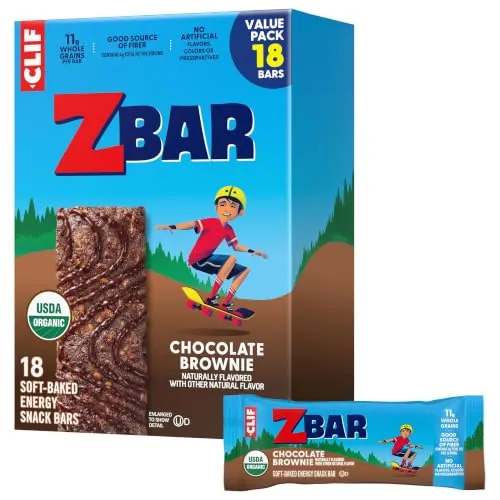 Zbar Chocolate Brownie Soft-Baked Snack Bars, 18ct