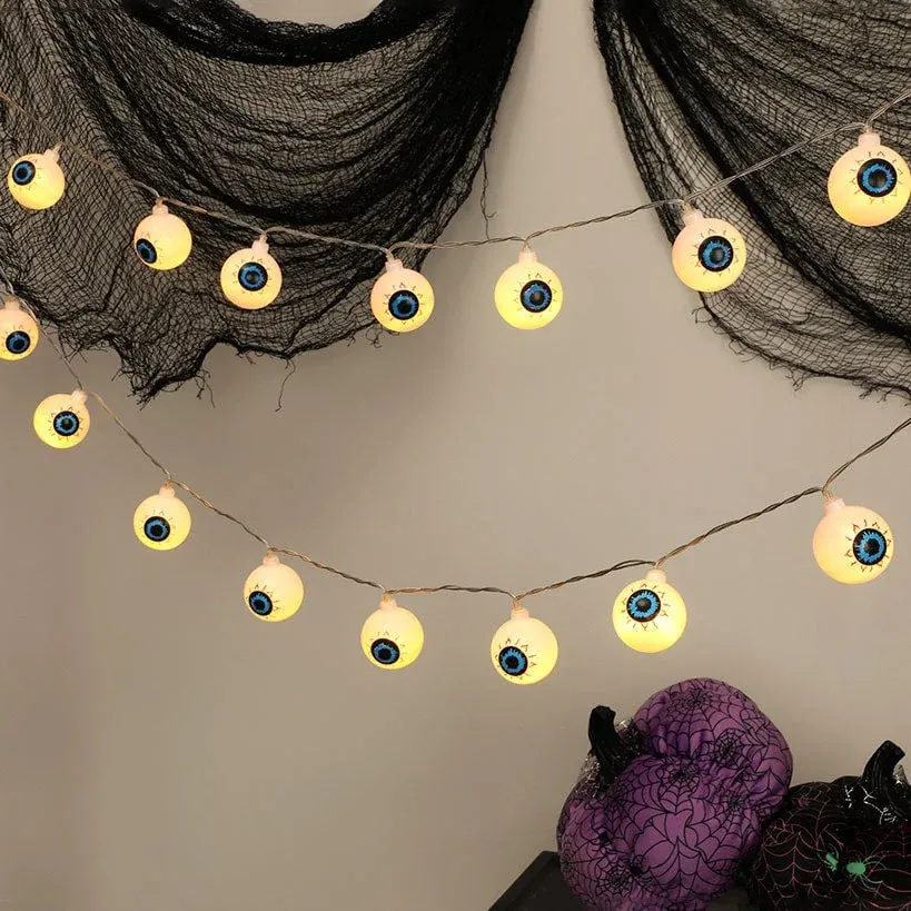 Lakeside Halloween Eyeball String Lights 2-Pack 20-LED