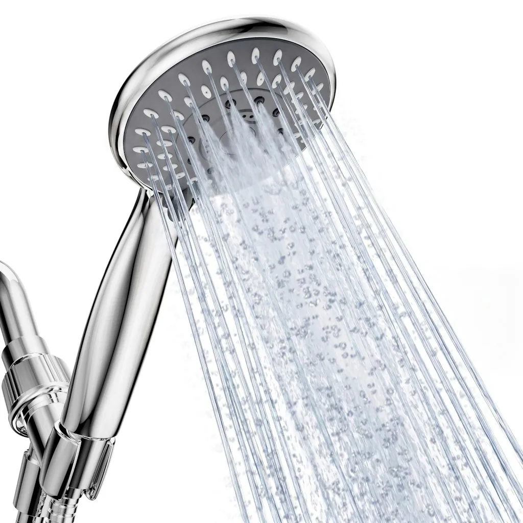 MakeFit 5-Setting Handheld Shower Head w/ 59" Stainless Steel Hose