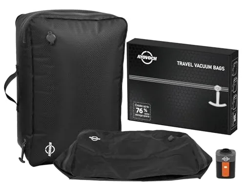 Vacuum Travel Bags with Wireless Pump - 2pcs