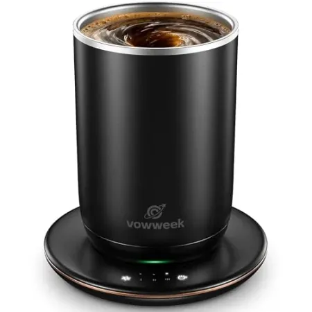 10oz VOWWEEK Self Stirring Heated Coffee Mug