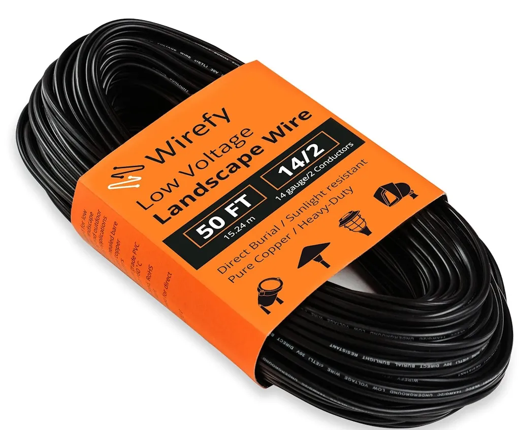 Wirefy 50-Foot 14/2 Low Voltage Landscape Wire