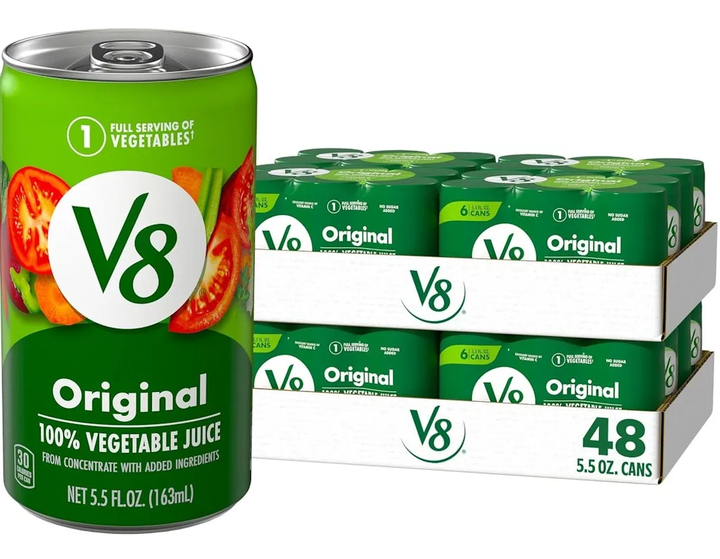 V8 Original 100% Vegetable Juice 5.5-oz. Can 48-Pack