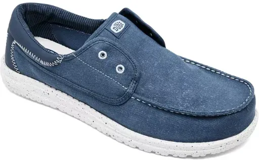 Hey Dude Men's Wally Cru Stretch Canvas Casual Moccasin Sneakers