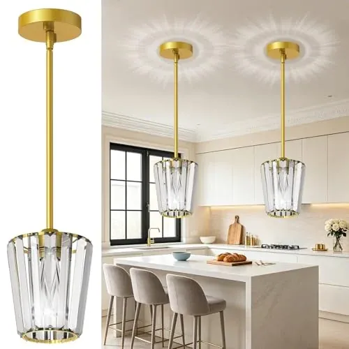 Crystal Pendant Lights 2-Pack