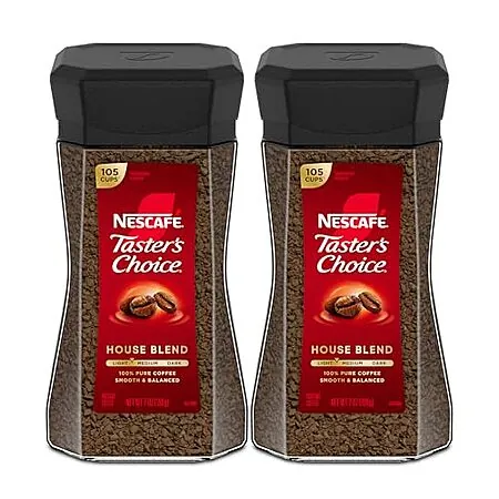 Select Accts: 2-Pk 7-Oz NESCAFÉ Taster's Choice Instant Coffee (Light Med. Roast)
