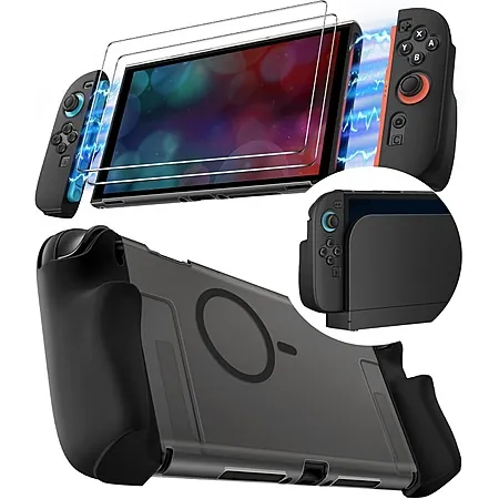 5-Pc iVoler Switch 2 Case Bundle (w/ 2x Screen Protectors + 2x Joy-Con Grips)