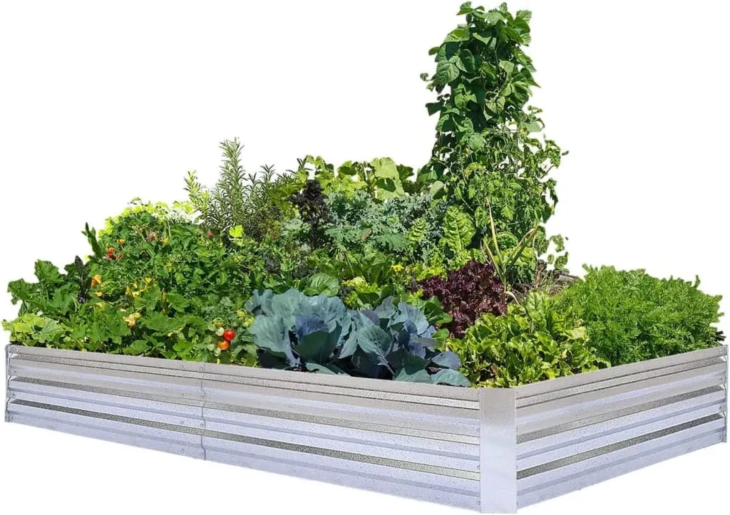 Galvanized 8x4-ft. Raised Garden Bed