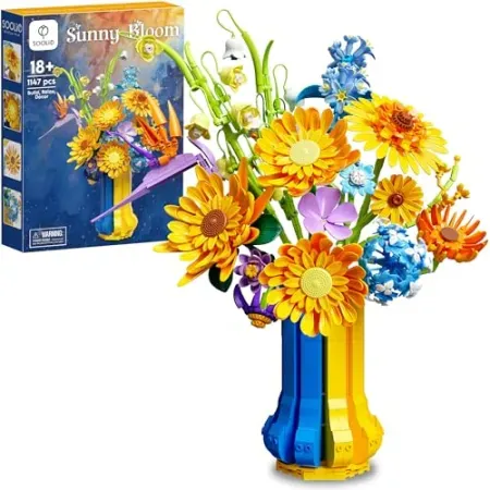 SOOLIO Sunflower Bouquet w/ Vase