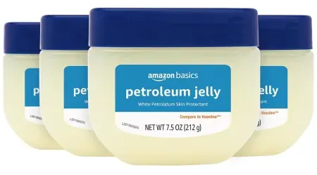 4-Pack Amazon Basics Petroleum Jelly Skin Protectant (7.5oz)