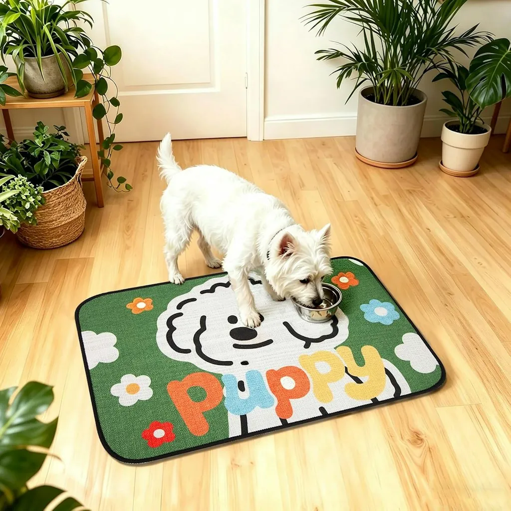 Rarenut 24" x 16" Dog Food Mat