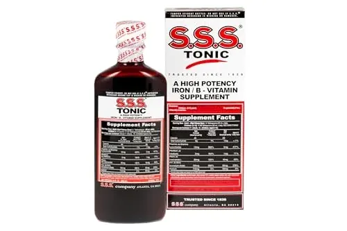 S.S.S. Tonic Liquid Iron & Vitamin B Complex Supplement (10 fl oz)
