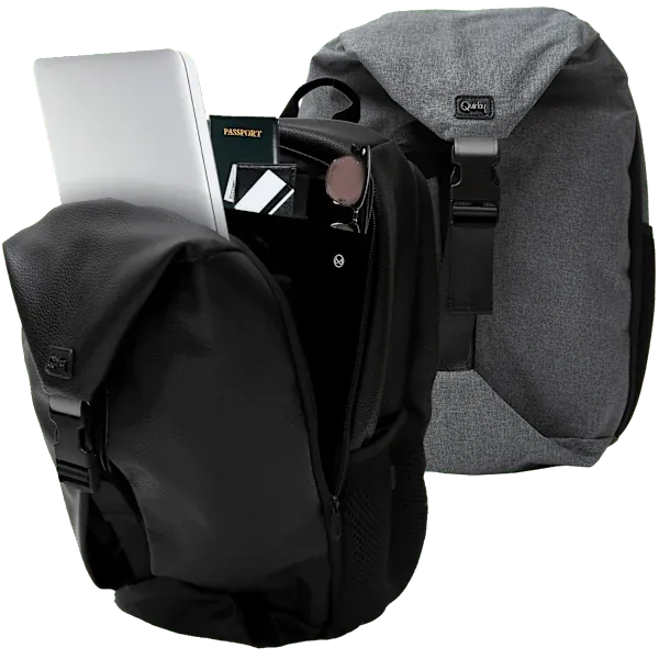 Quirky Trek 2-in-1 Backpack and Duffel (Black or Grey)