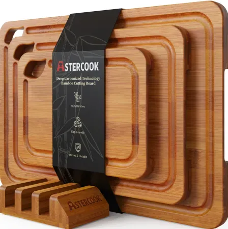 Astercook 4-Pieces Wood Cutting Boards