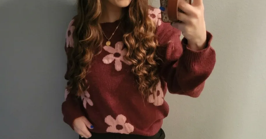 Women’s Flower Sweater