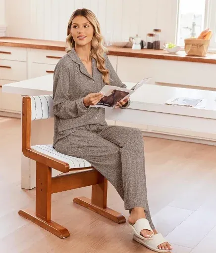 Ekouaer Long Sleeve Soft Pajamas Sets