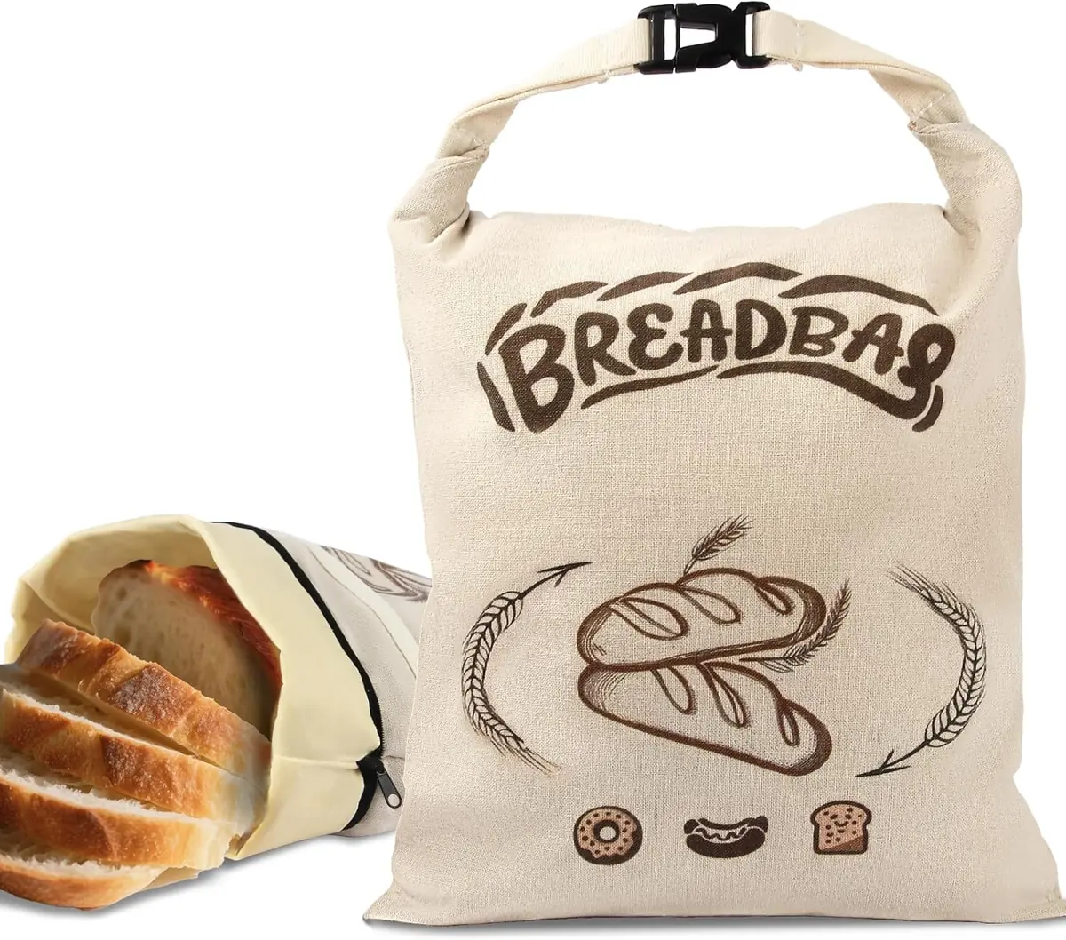 FONDFRAMORY Beeswax Bread Bag 2-Pack