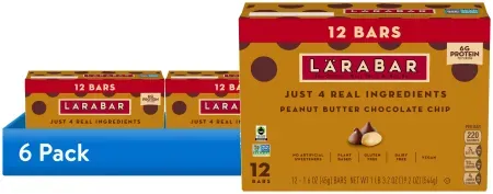 72 Larabar Peanut Butter Chocolate Chip Bars