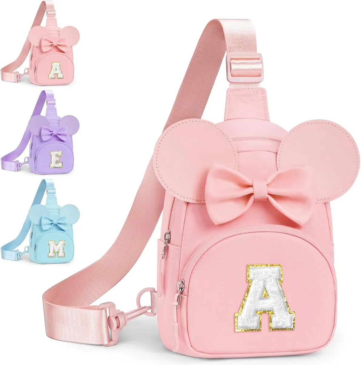QLOVEA Girls Initial Sling Bag