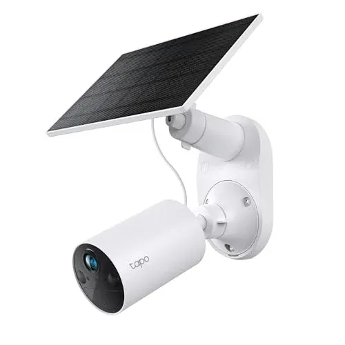 TP-Link Tapo SolarCam C402 Outdoor 1080p Battery Camera w/ Solar Panel Base Kit