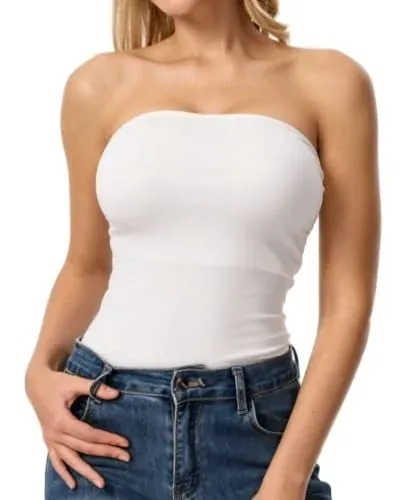 Women's Ribbed Long Tube Tops