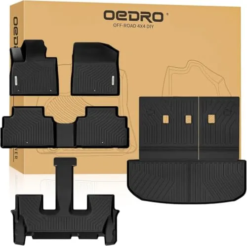 OEDRO Floor Mats for Hyundai Palisade 2020-2025 7-Seat