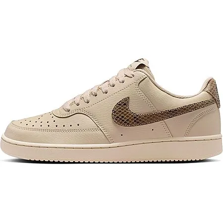 Nike Women's Court Vision Low Shoes (Sanddrift or Fauna Brown)