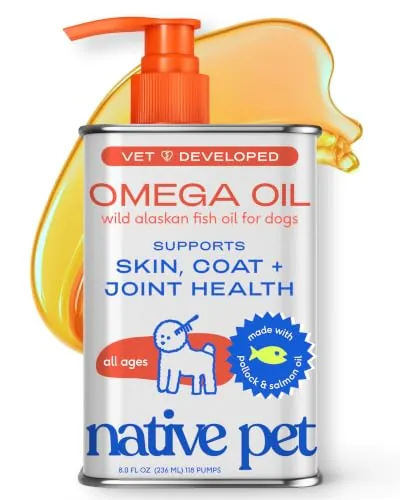 Native Pet Omega Oil Liquid Supplement 8-Oz
