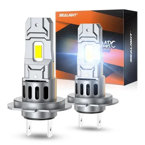SEALIGHT S2S H7 H7LL Light Bulbs Wireless 10,000LM 6500K Cool White (Pack of 2)