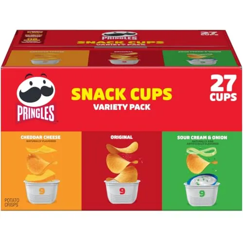 Pringles Potato Crisps Chips Variety Pack 27 Cups