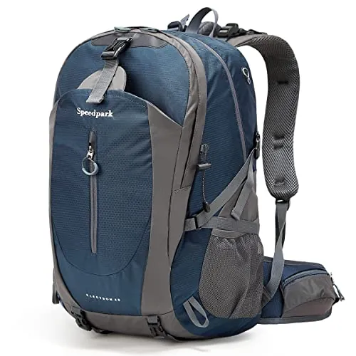40L Speedpark Waterproof Ripstop Nylon Hiking Backpack with Rain Cover