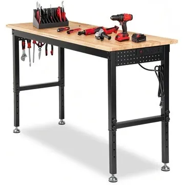 Enjoywood 60" 2,000-lb. Adjustable Height Workbench