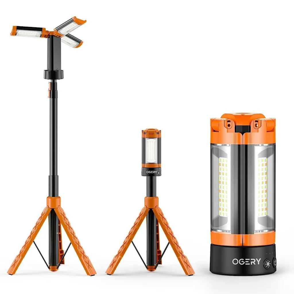 Ogery Rechargeable 10,000mAh Camping Light w/ Stand