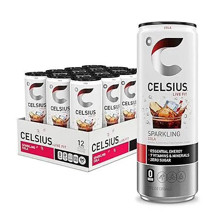 12-pk 12-oz CELSIUS Sugar Free Energy Drink (Sparkling Cola)