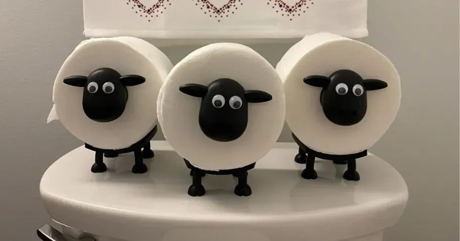 Sheep Toilet Paper Holder 3-Pack