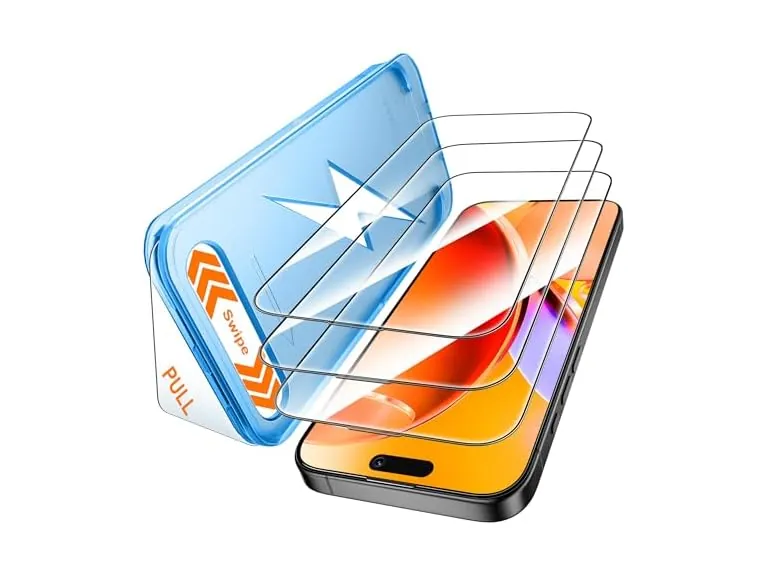 Mkeke for iPhone 16 Pro Max Screen Protector 3-Pack
