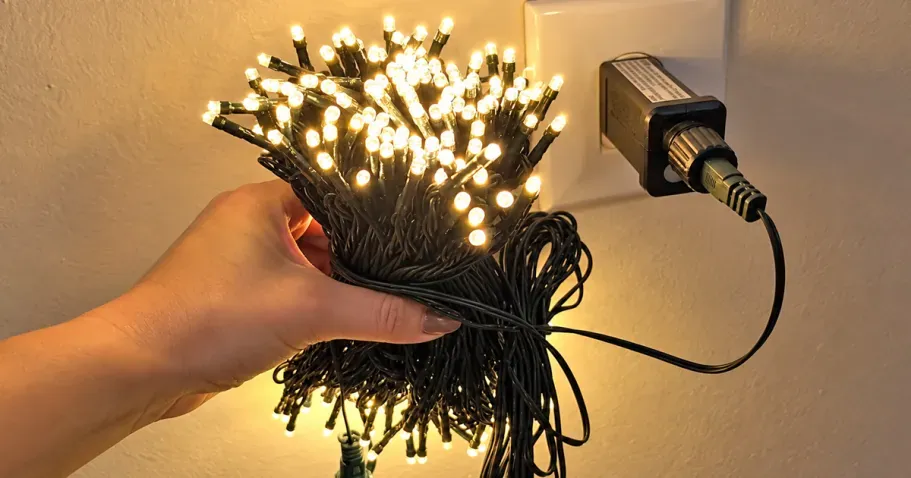 100′ Outdoor Christmas String Lights in Warm White
