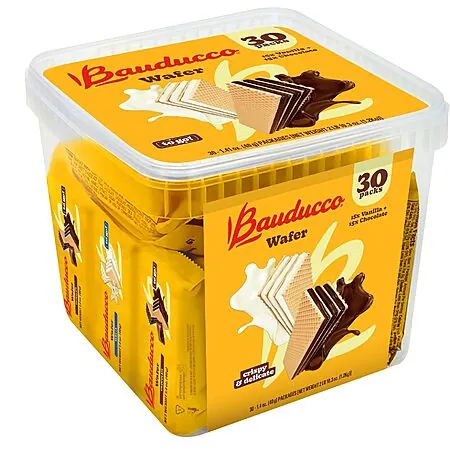 42.3-oz Bauducco Wafer Single-Serve Tub (Chocolate & Vanilla)