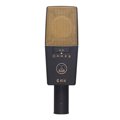 AKG Pro Audio C414 XLII Studio Grade Professional Large Diaphragm, Dual-Capsule, Vocal and Instrument Condenser Microphone
