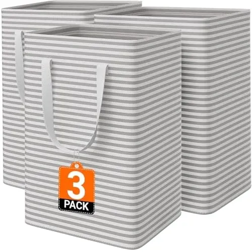 3-Pack 75L Laundry Basket