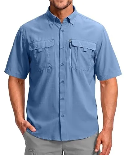 Betbo Men's Short Sleeve Fishing Shirt