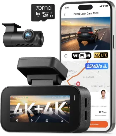 70mai A900 Dual 4K Front & Rear Dash Cam