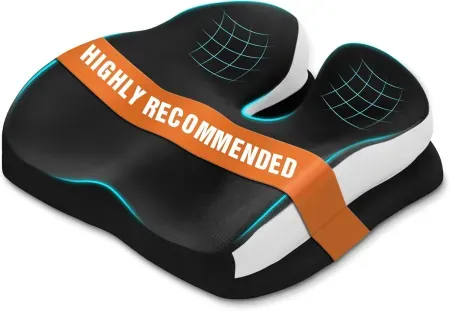 ZFUHWT Memory Foam Ergonomic Seat Cushion