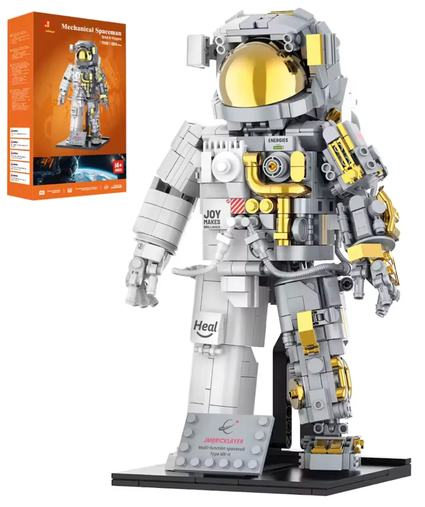 JM Bricklayer 1,008-Piece Space Astronaut Building Blocks Set