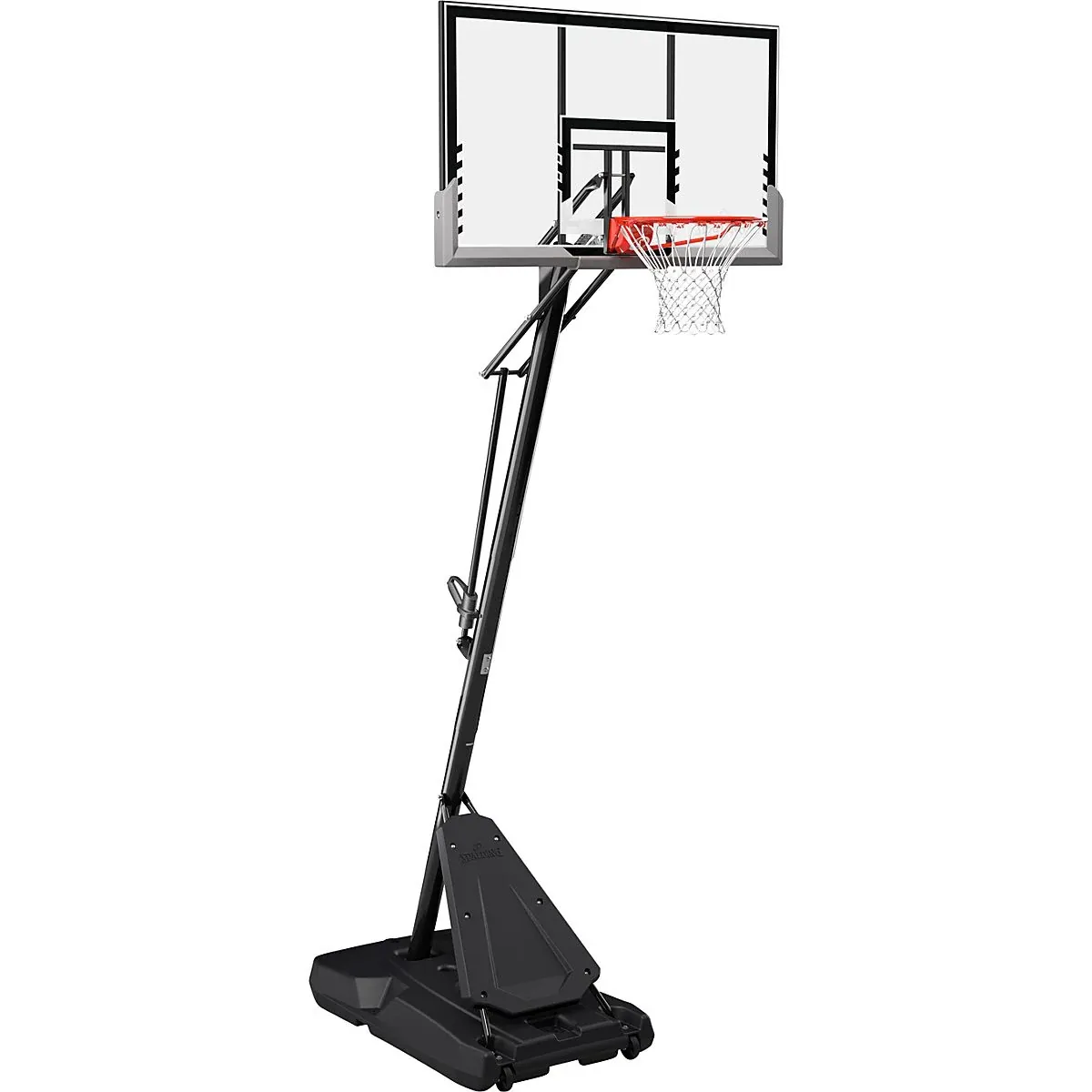 Spalding 54 in Angled Portable Pro Glide Basketball Hoop