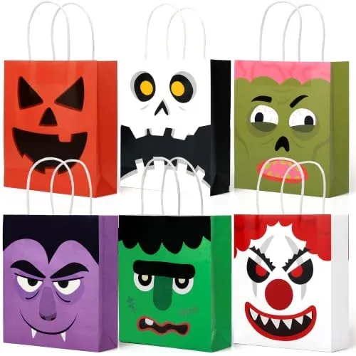 Joyin 24-Pack Halloween Paper Treat Bags