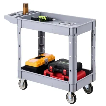 VEVOR 2-Tier Utility Cart (Up to 550 lbs)