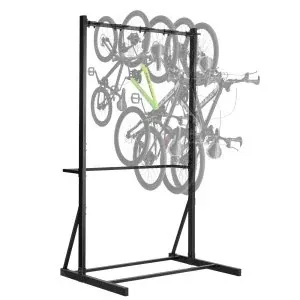 VEVOR 5-Bike Freestanding Storage Rack, 300-lb Capacity