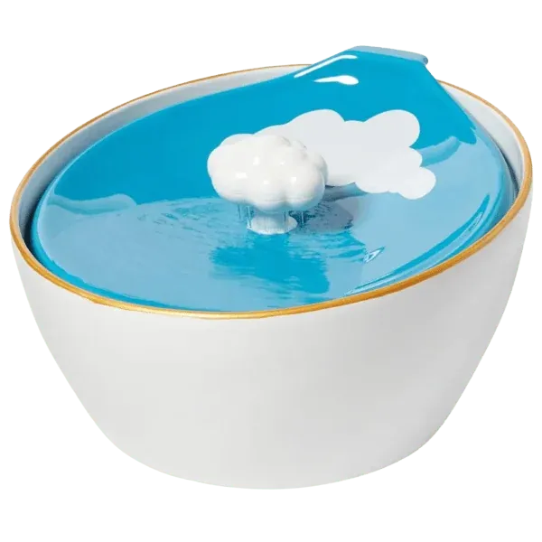 Frisco Ceramic Clouds Dog & Cat Fountain
